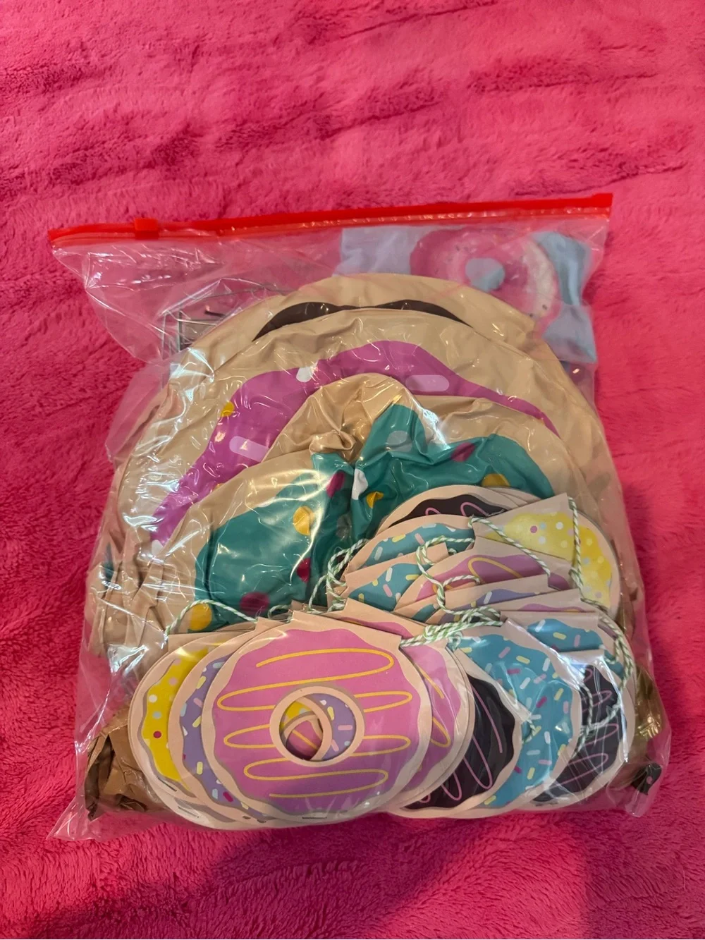 Donut Party Crew T-Shirt & Party Supplies - Blue, Pink, Purple